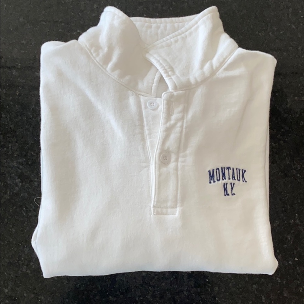 White Montauk Sweatshirt from Brandy Melville
